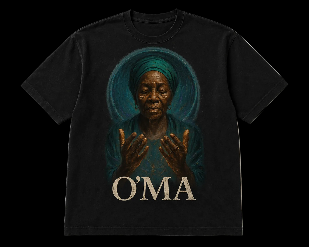 O’MA Prayer Tee (FRONT)